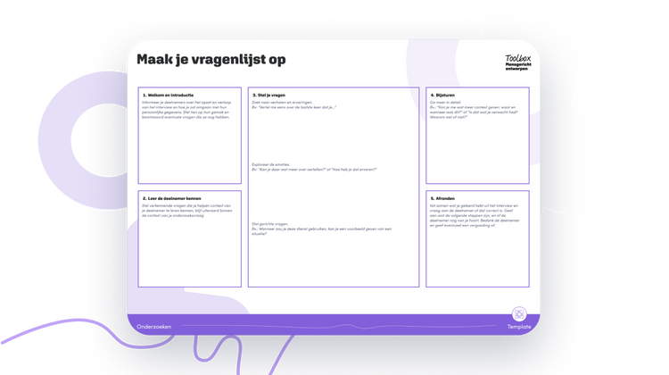 Maak je vragenlijst op