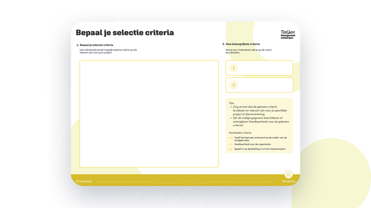 Kies het beste idee om uit te bouwen