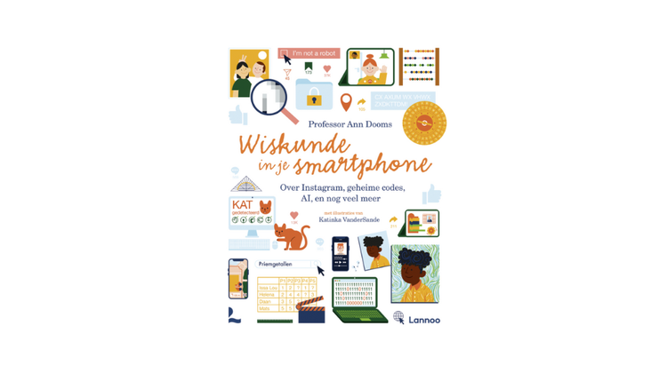 Cover boek wiskunde in je smartphone