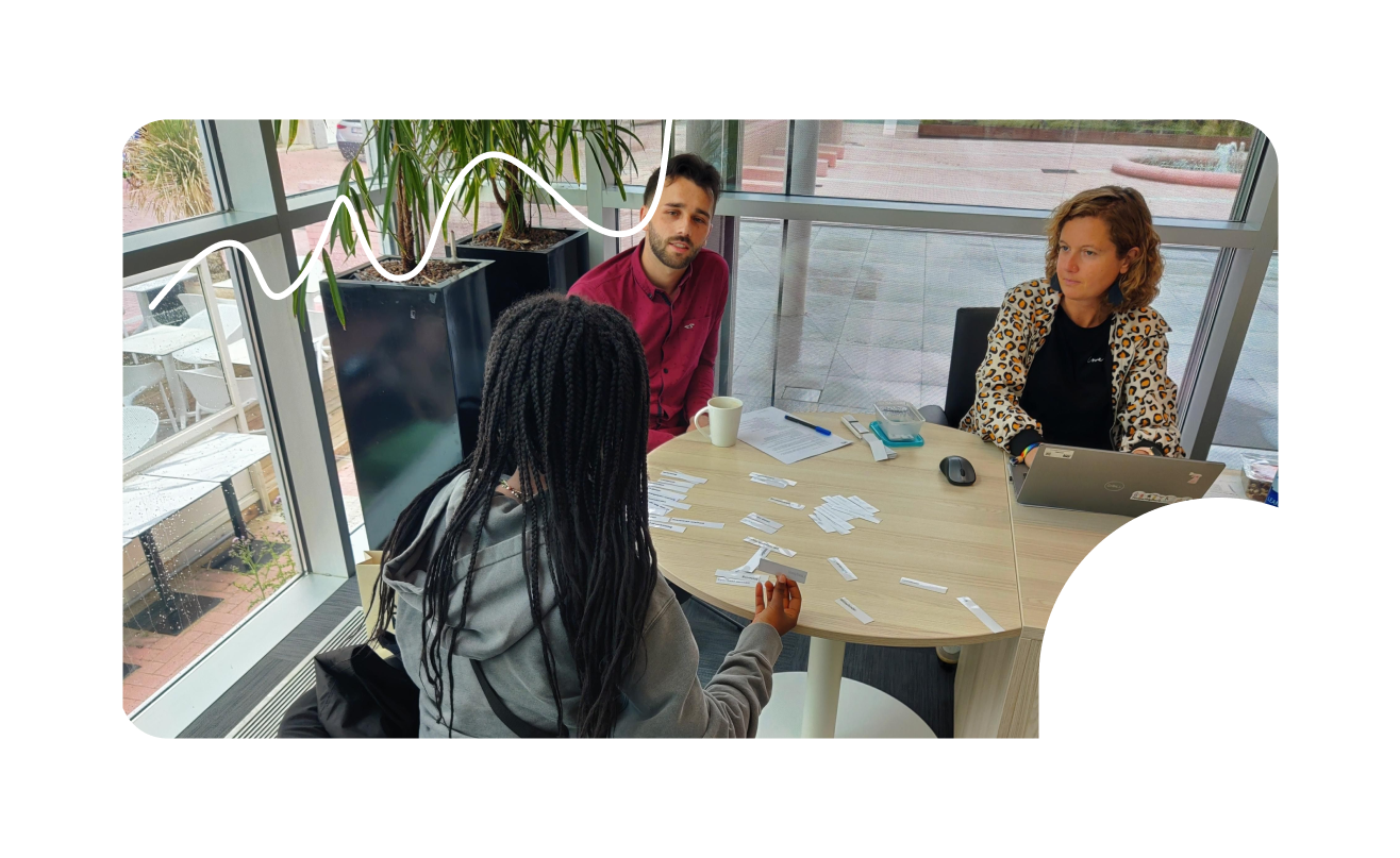 Foto van card sorting oefening