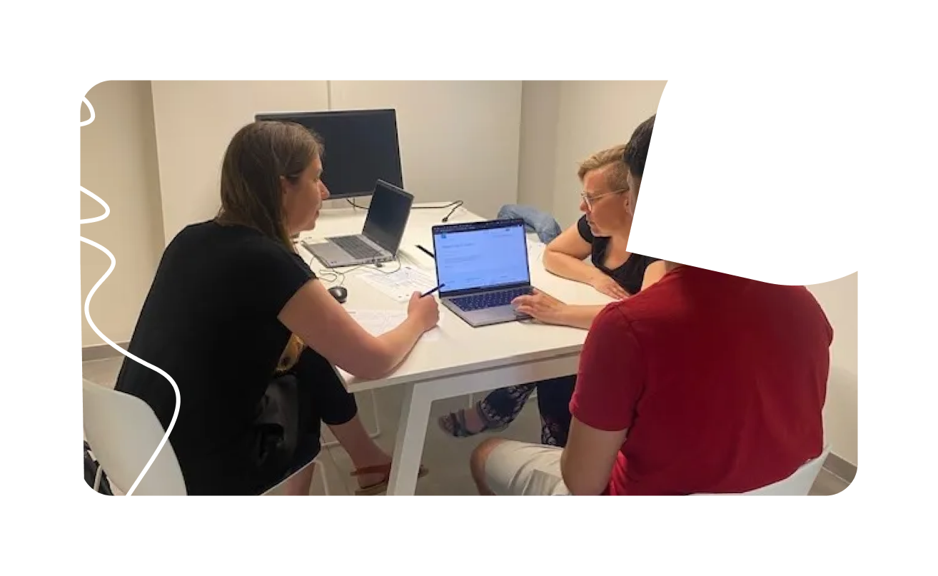 Foto van gebruikerstest