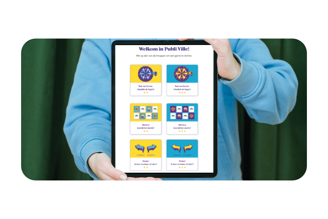 Tablet met daarop Publi Ville