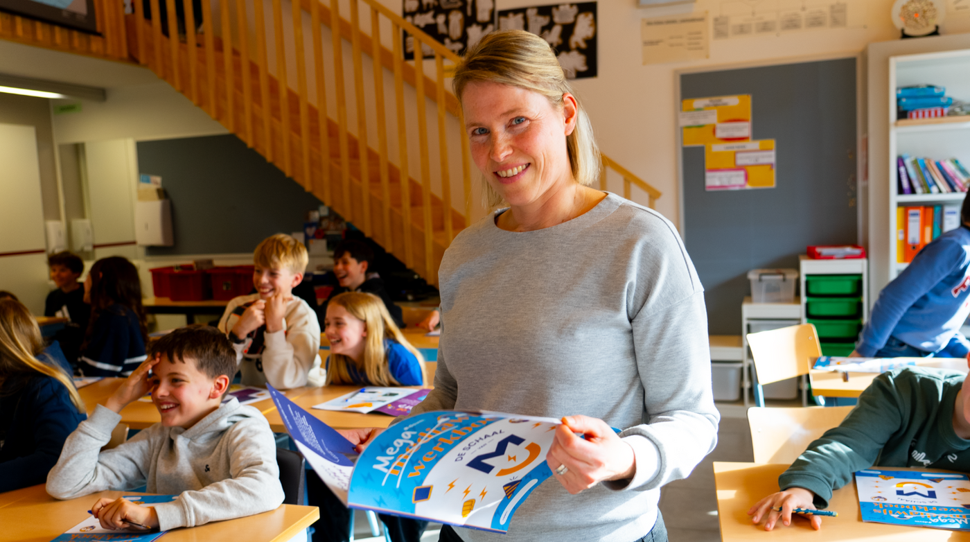 Leerkracht die deelneemt aan De Schaal van M