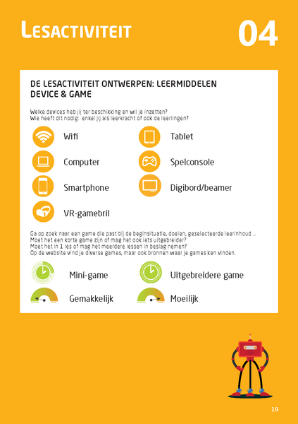 Inkijkje in de handleiding van de Game Learn Grow toolbox