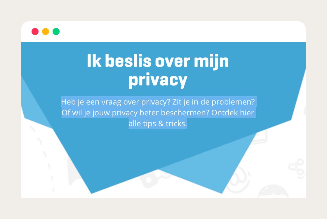 Ik beslis: website over privacy voor jongeren en leerkrachten