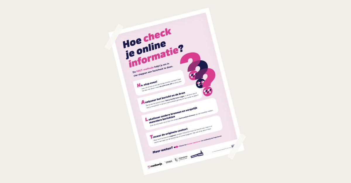 Hoe check je online informatie? | Mediawijs